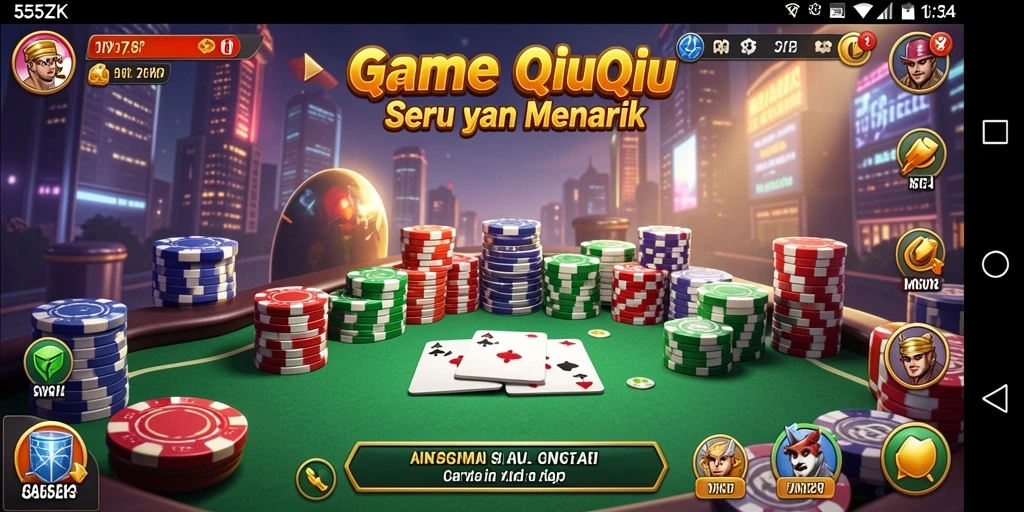 Gameplay menarik dari 555ZK yang penuh strategi QiuQiu.