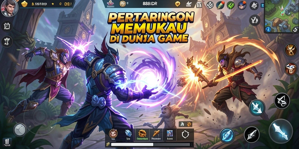 Screenshot gameplay 888IDR yang menunjukkan pertarungan seru.