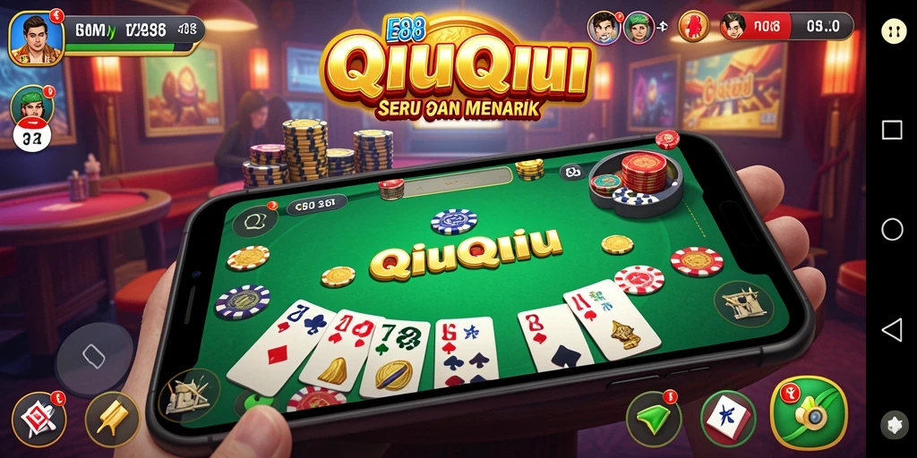 Gameplay QiuQiu yang seru dan menantang di E88.