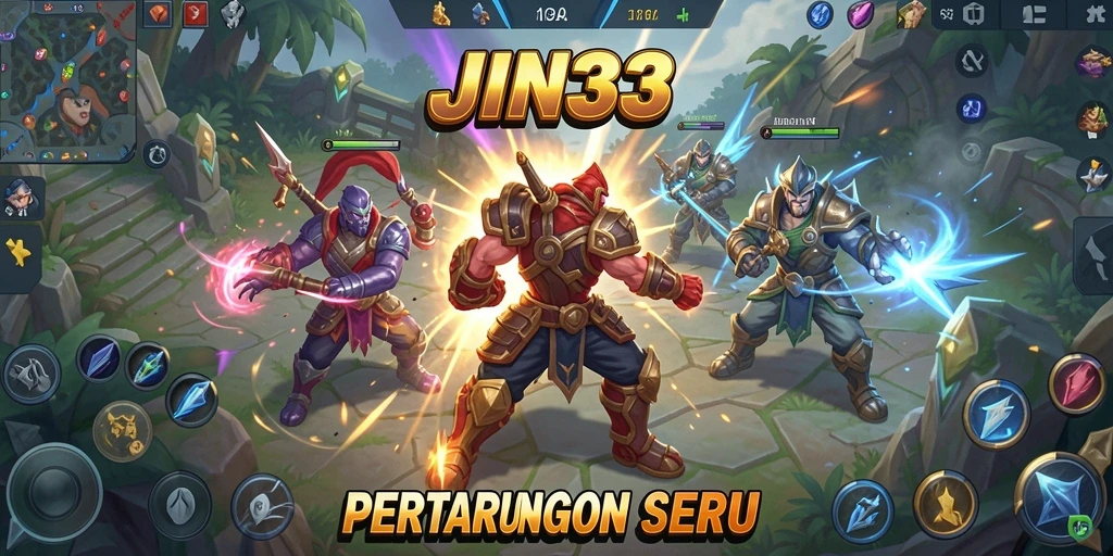 Tampilan menarik dari pertarungan seru di JIN33.