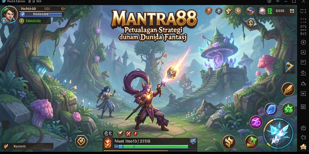 Tampilan gameplay seru dan strategi dalam MANTRA88.