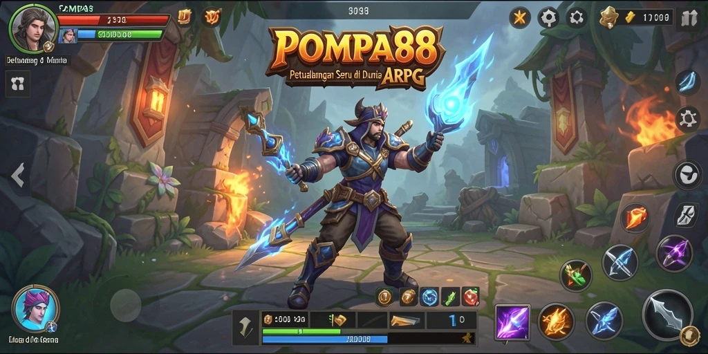 Tampilan menarik dari gameplay POMPA88 dengan pertarungan seru.
