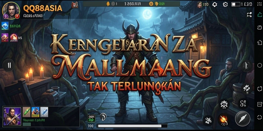 Tampilan gameplay menyeramkan dari QQ88ASIA dengan suasana horor yang mencekam.