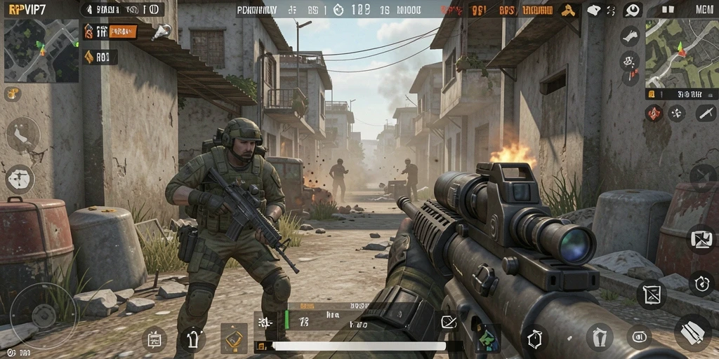 Tampilan gameplay RPVIP7 yang mendebarkan dan penuh aksi.