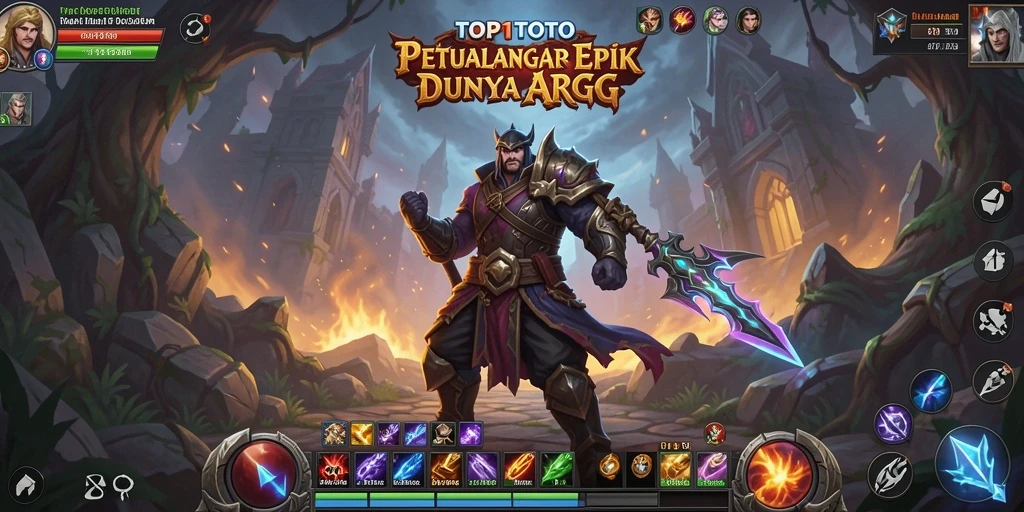 Tampilan gameplay seru dalam <strong>TOP1TOTO</strong>, menjelajahi dunia ARPG yang menakjubkan.